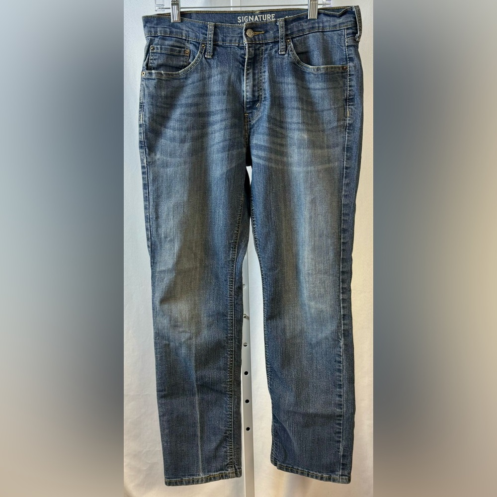 Signature Levi's S67 Flex Athletic Fit Jeans, Medium Wash Broken In Sz 32X32